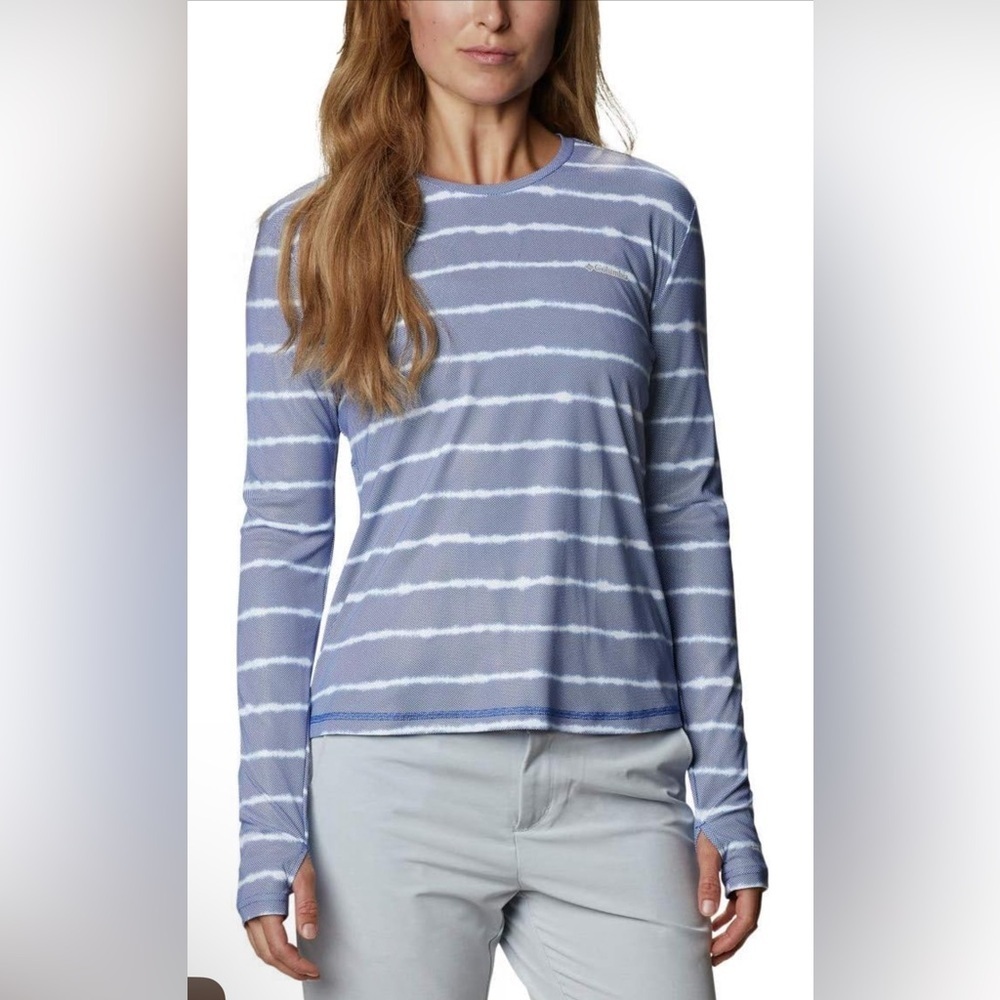 Columbia womens W Sun Deflector Summerdry Long Sleeve Shirt NWT